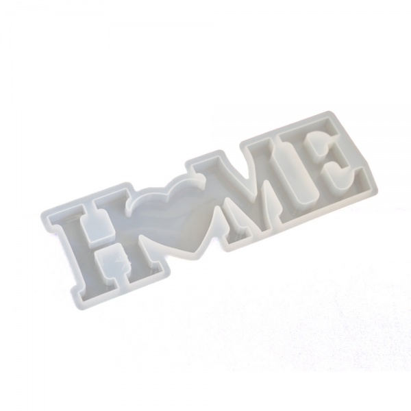 Silicone Mould - Home with Heart Word